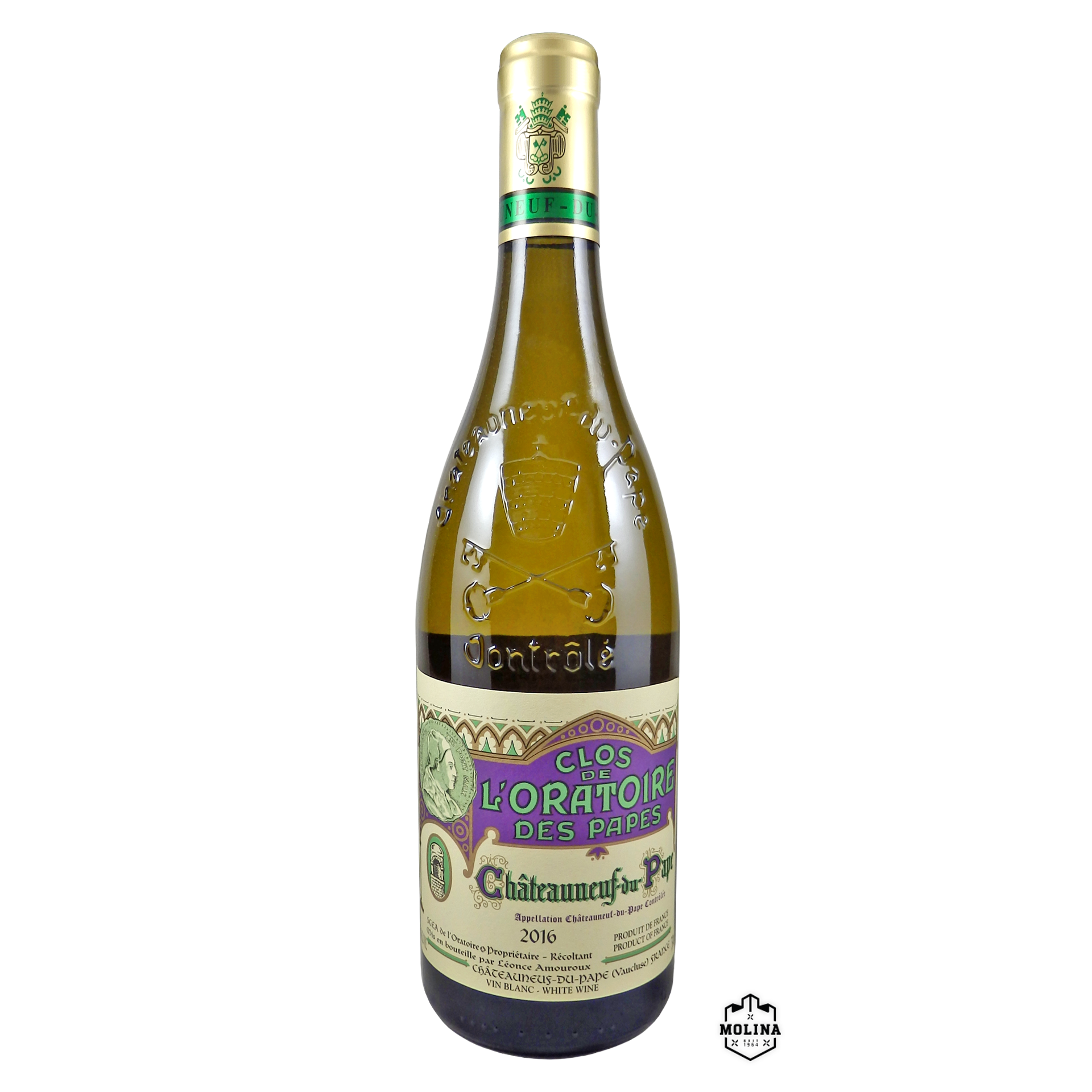 Clos de L´Oratoire des Papes, Châteauneuf du Pape, Blanc Frankreich Land Wein CASAMOLINA Clos de L´Oratoire des Papes, Châteauneuf du Pape, Blanc Frankreich Land Wein CASAMOLINA